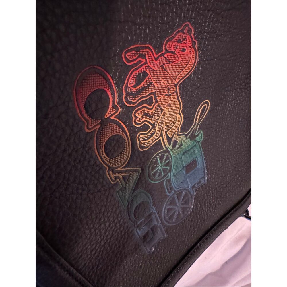 COACh rainbow horse & carriage crossbody/shoulder bag/purse pocketbook handbag - Picture 12 of 14